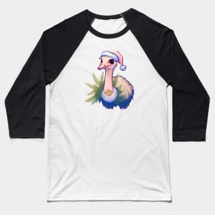 Cute Ostrich Drawing Baseball T-Shirt